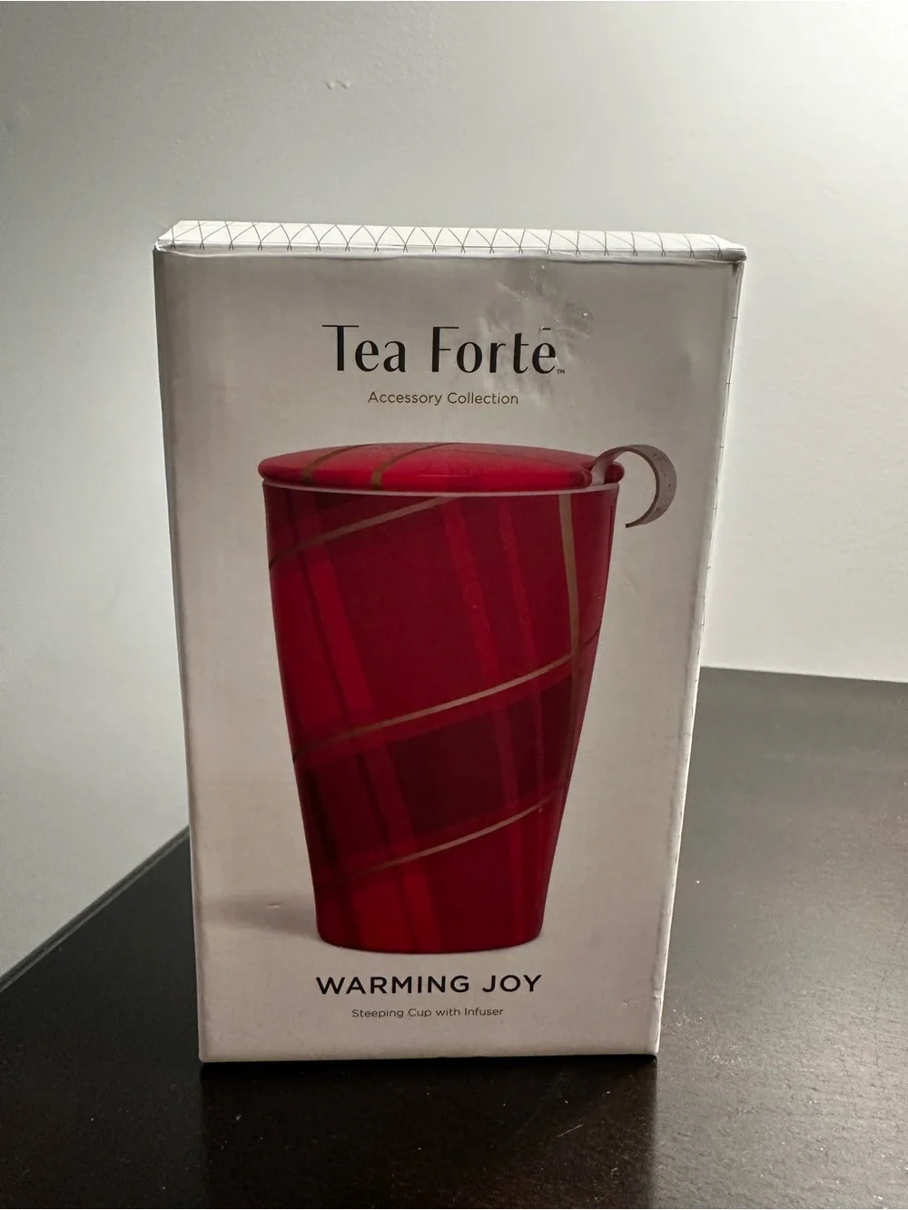 Tea Forte Warming Joy Red Steeping Cup with Infuser